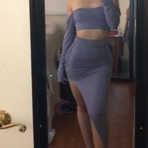 Fashion nova two piece skirt set